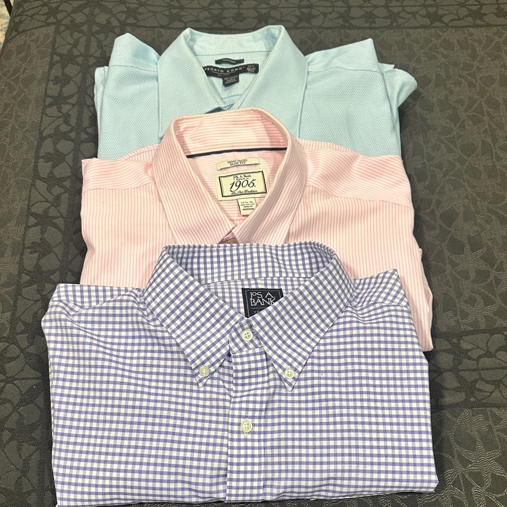 Jos. A. Bank Men's Dress Shirts - Blue, Pink, Purple